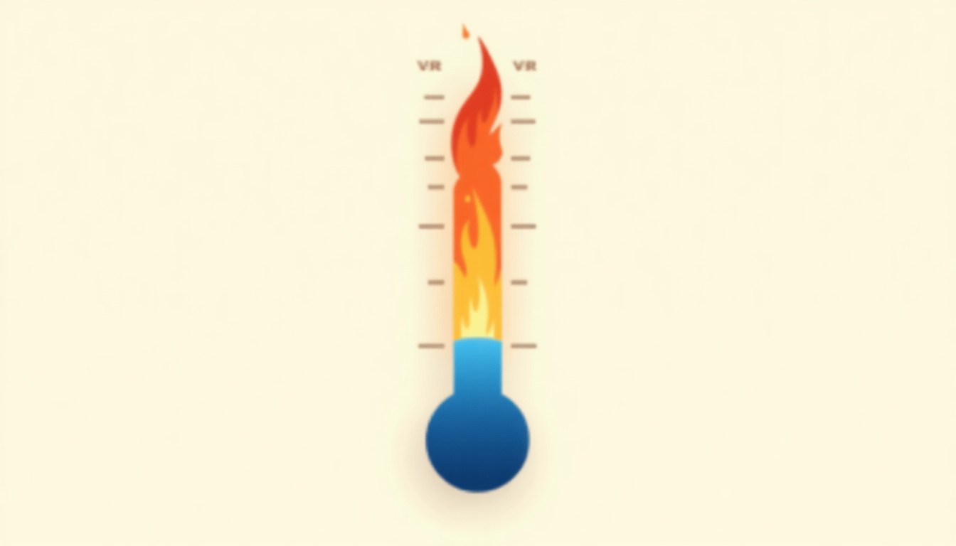 Illustration of an intensity thermometer.