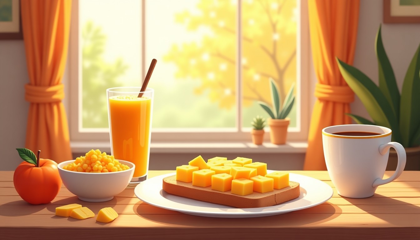 Dutch breakfast table with hagelslag, appelmoes, and coffee