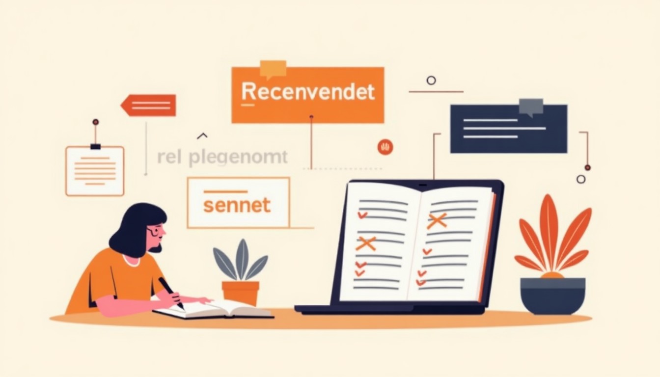 Person writing in a Dutch journal with corrections on laptop