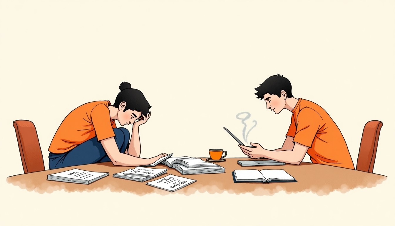Comparison of chaotic vs. predictable study environment