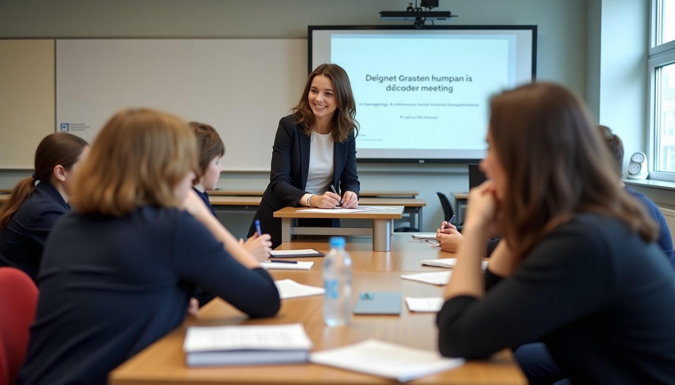 Dutch language class in session