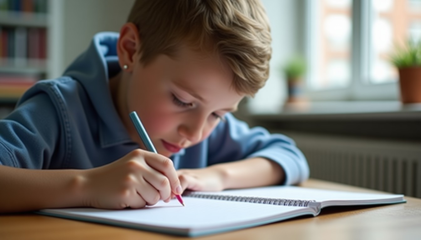 Student studying Dutch