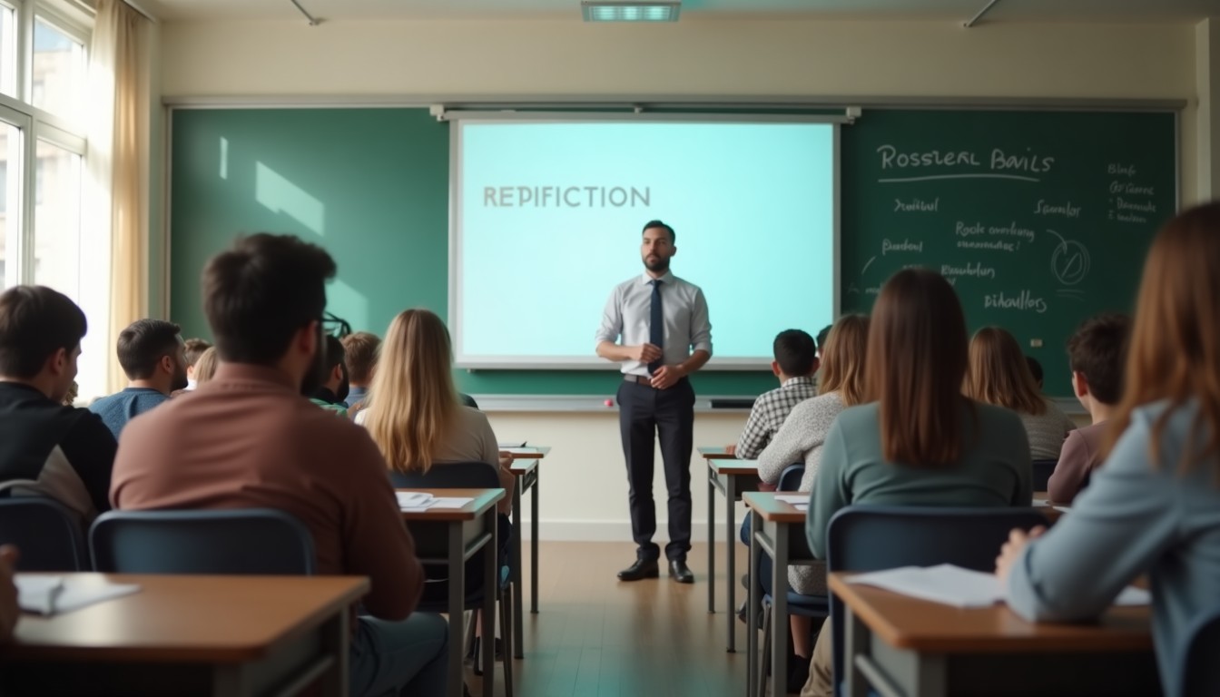 Students in a classroom