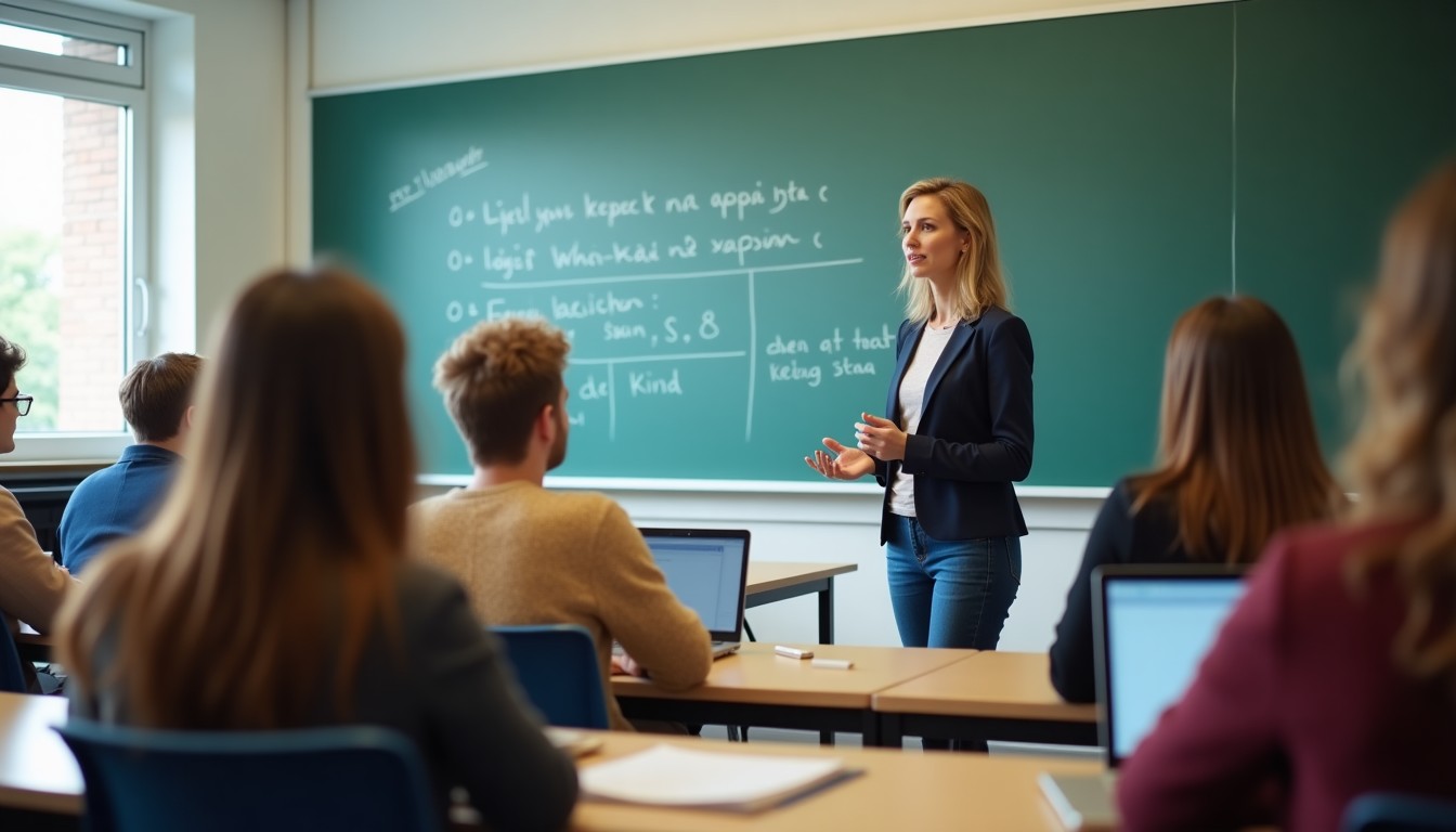 Dutch language classroom