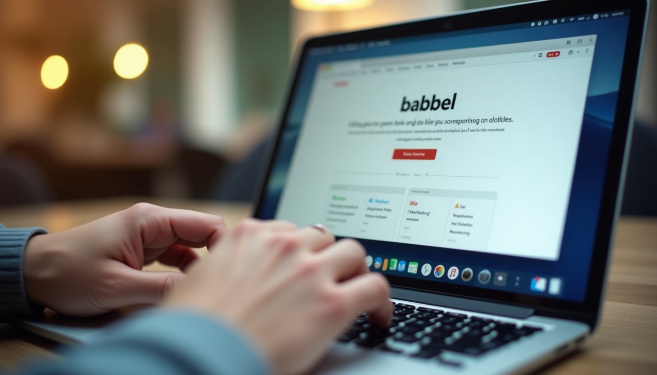 A person interacting with the Babbel Dutch app