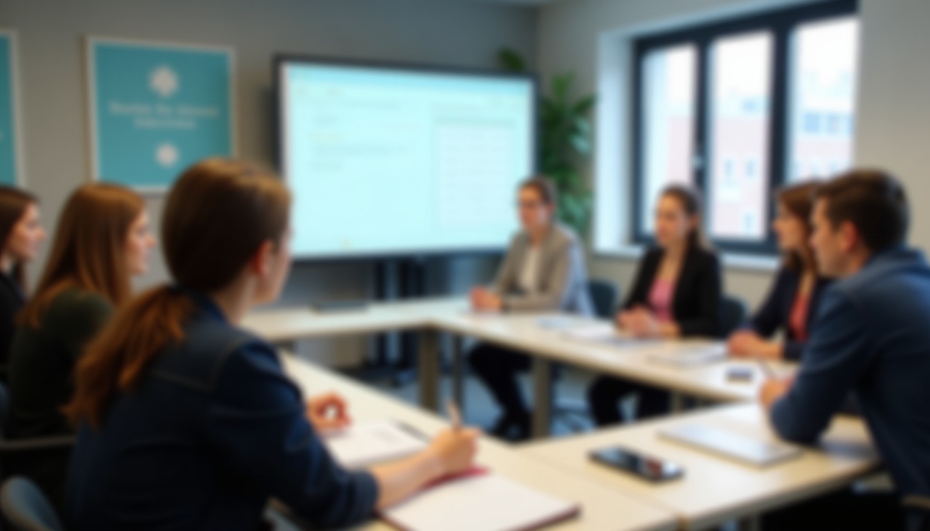 Berlitz Rotterdam classroom with students