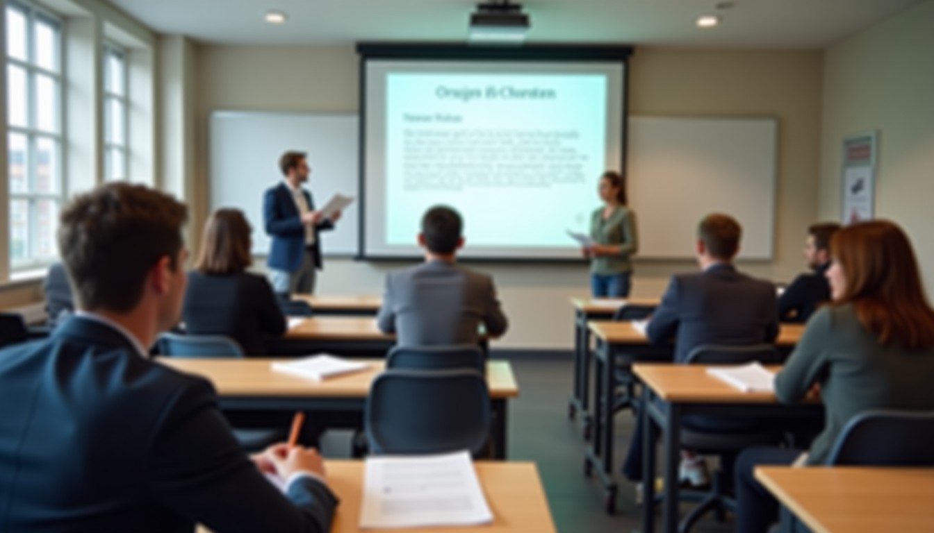 Students taking a Dutch language test