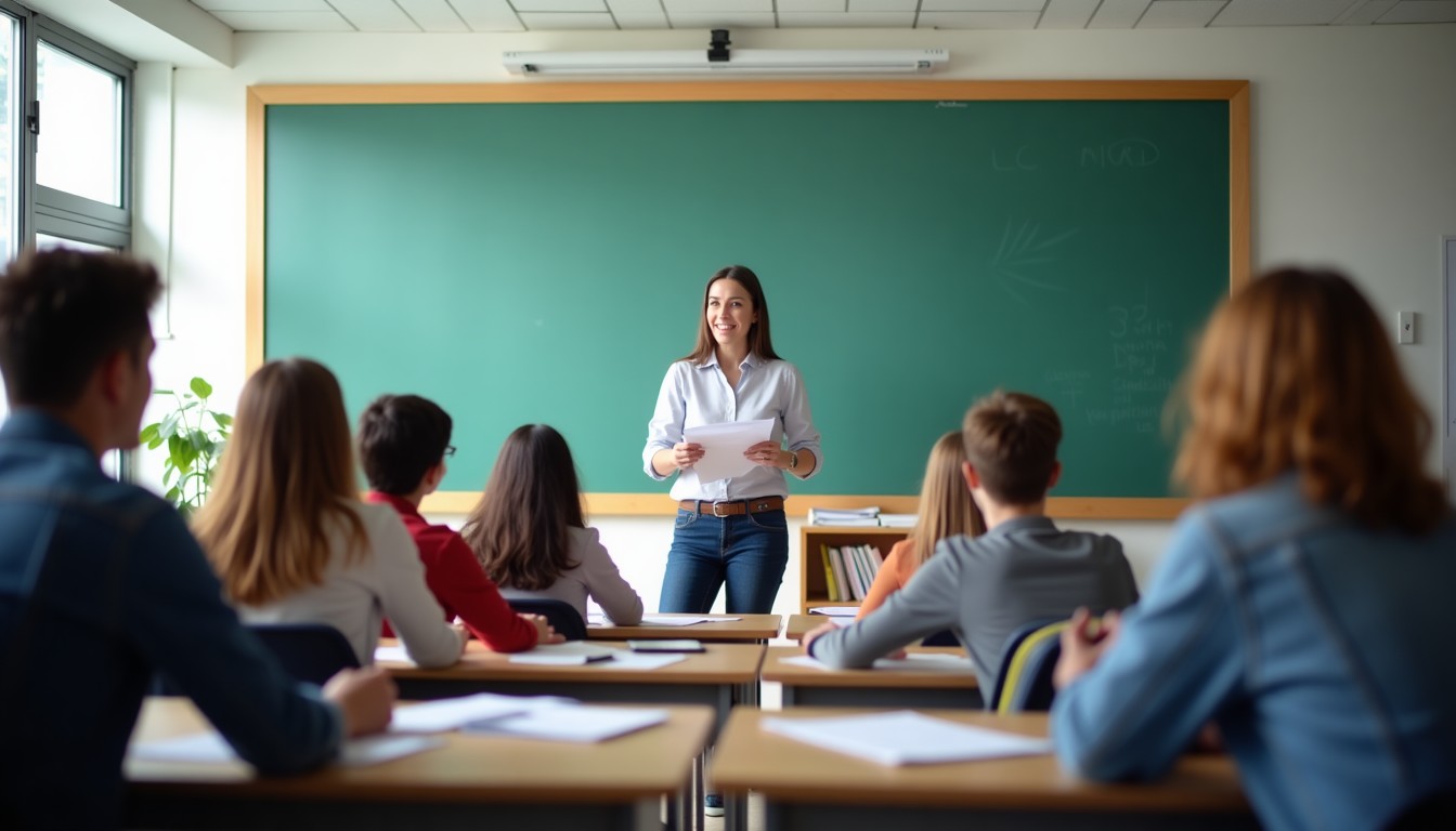 Dutch language classroom