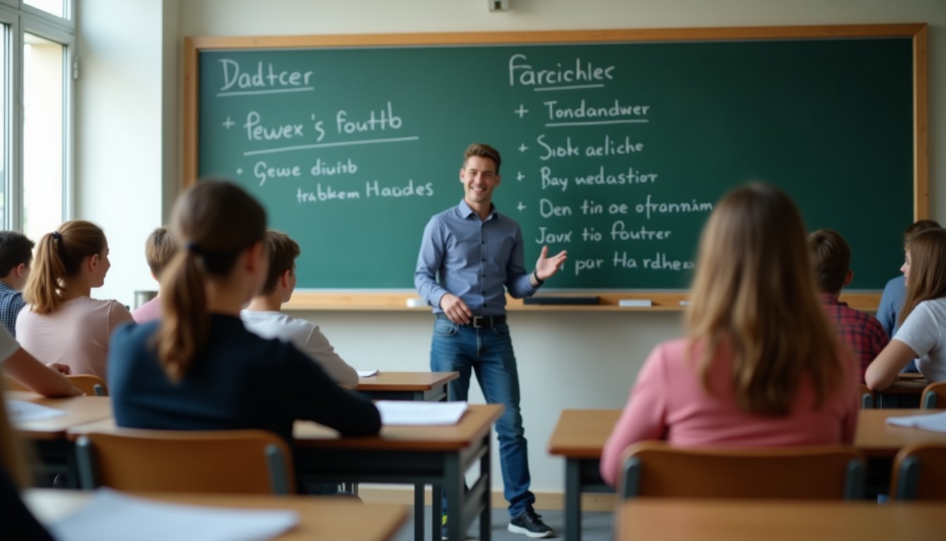Dutch language classroom