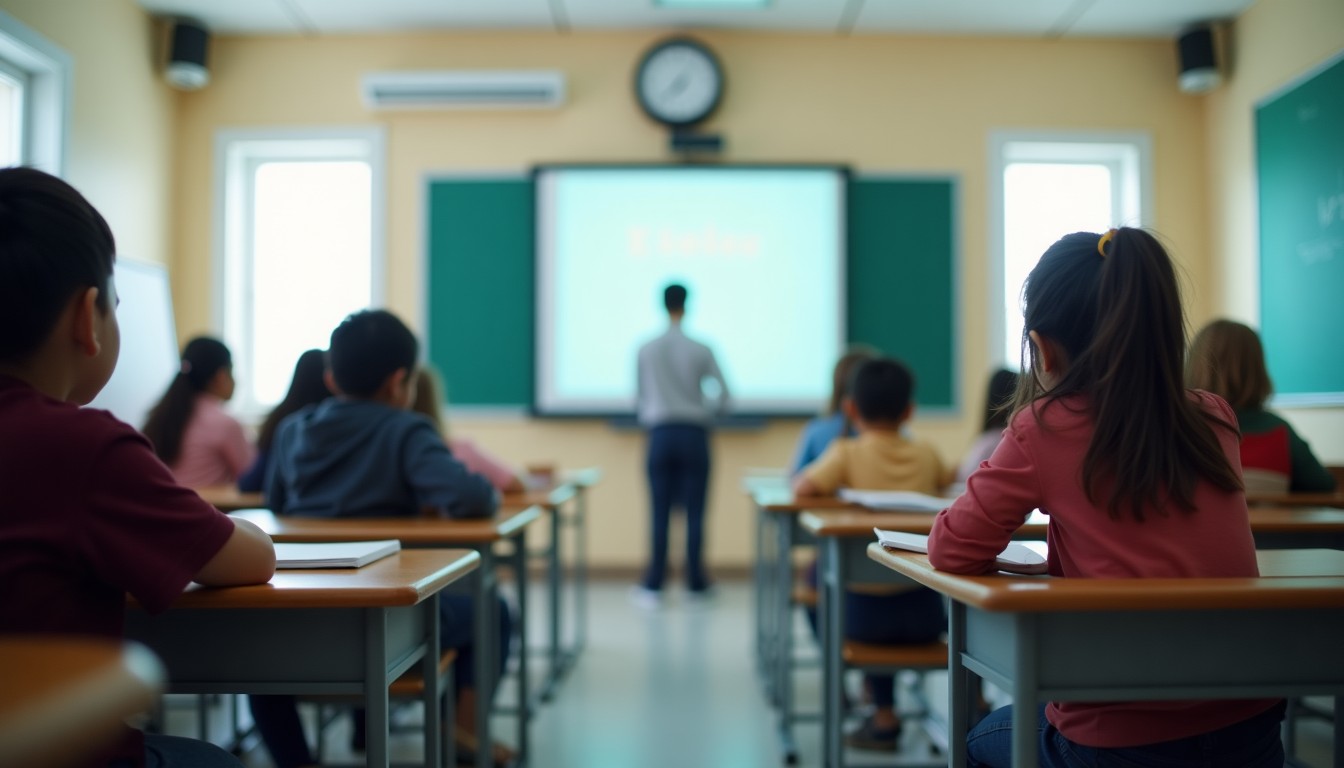 Language class in session