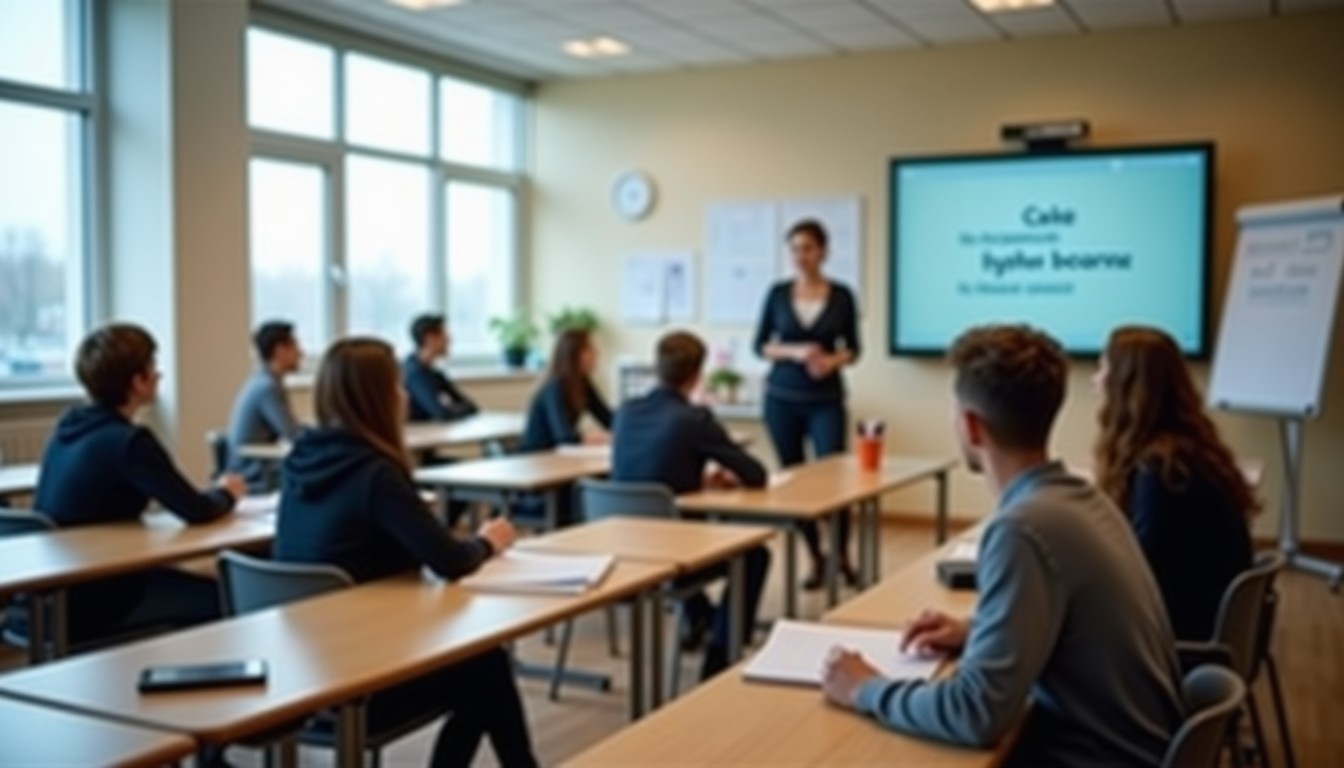 Dutch language classroom