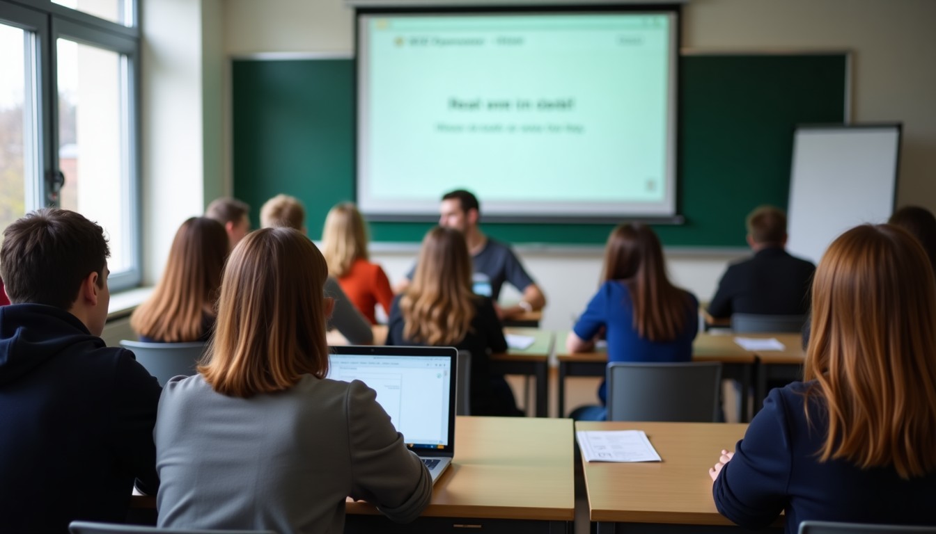Dutch language classroom