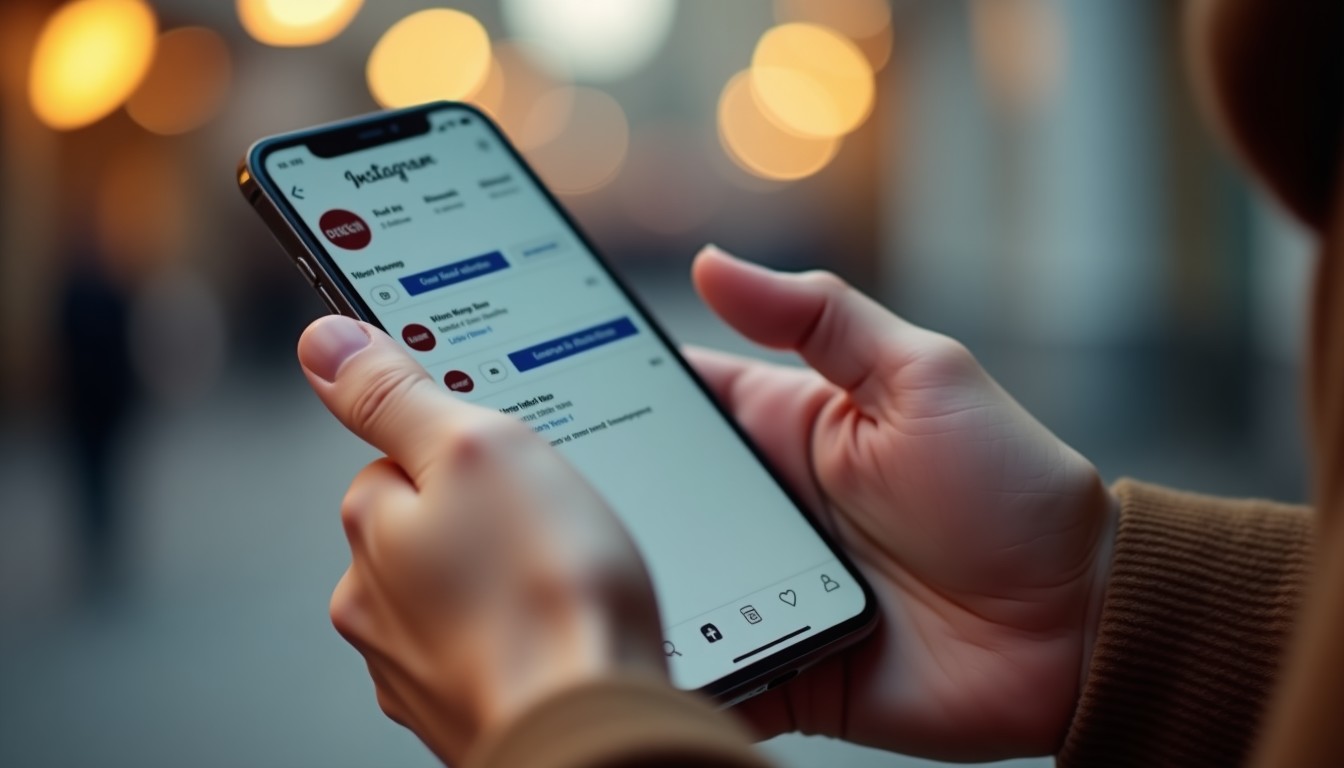 Smartphone screen showing Dutch with Roos Instagram