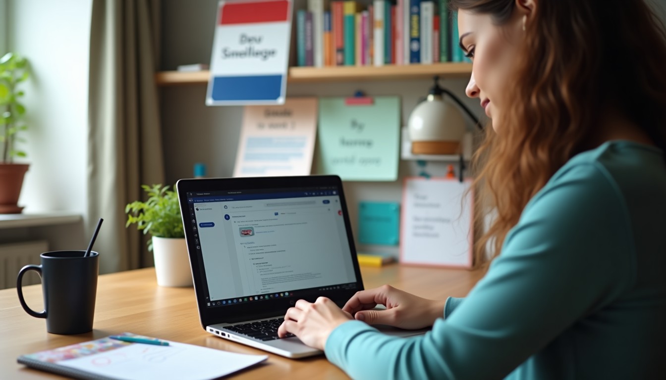 Online Dutch lesson at home