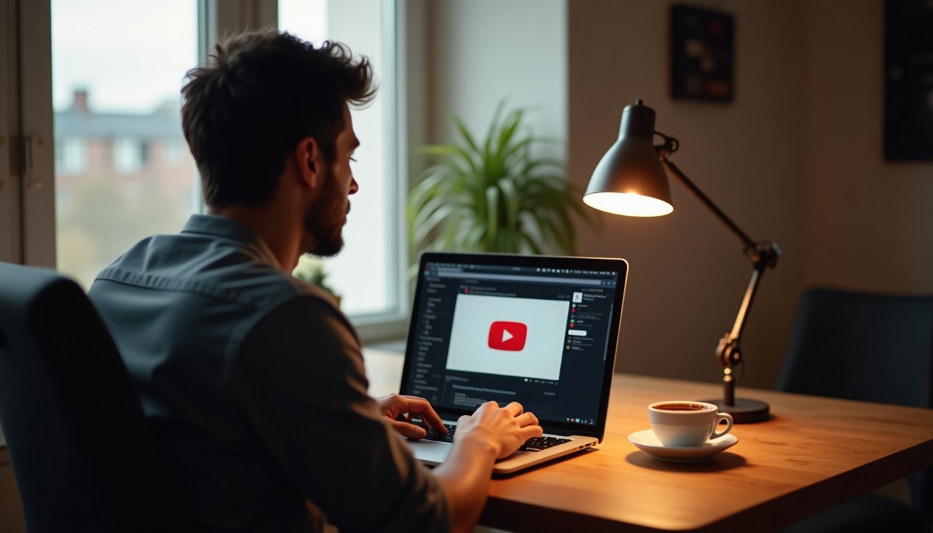 A person learning Dutch online at home