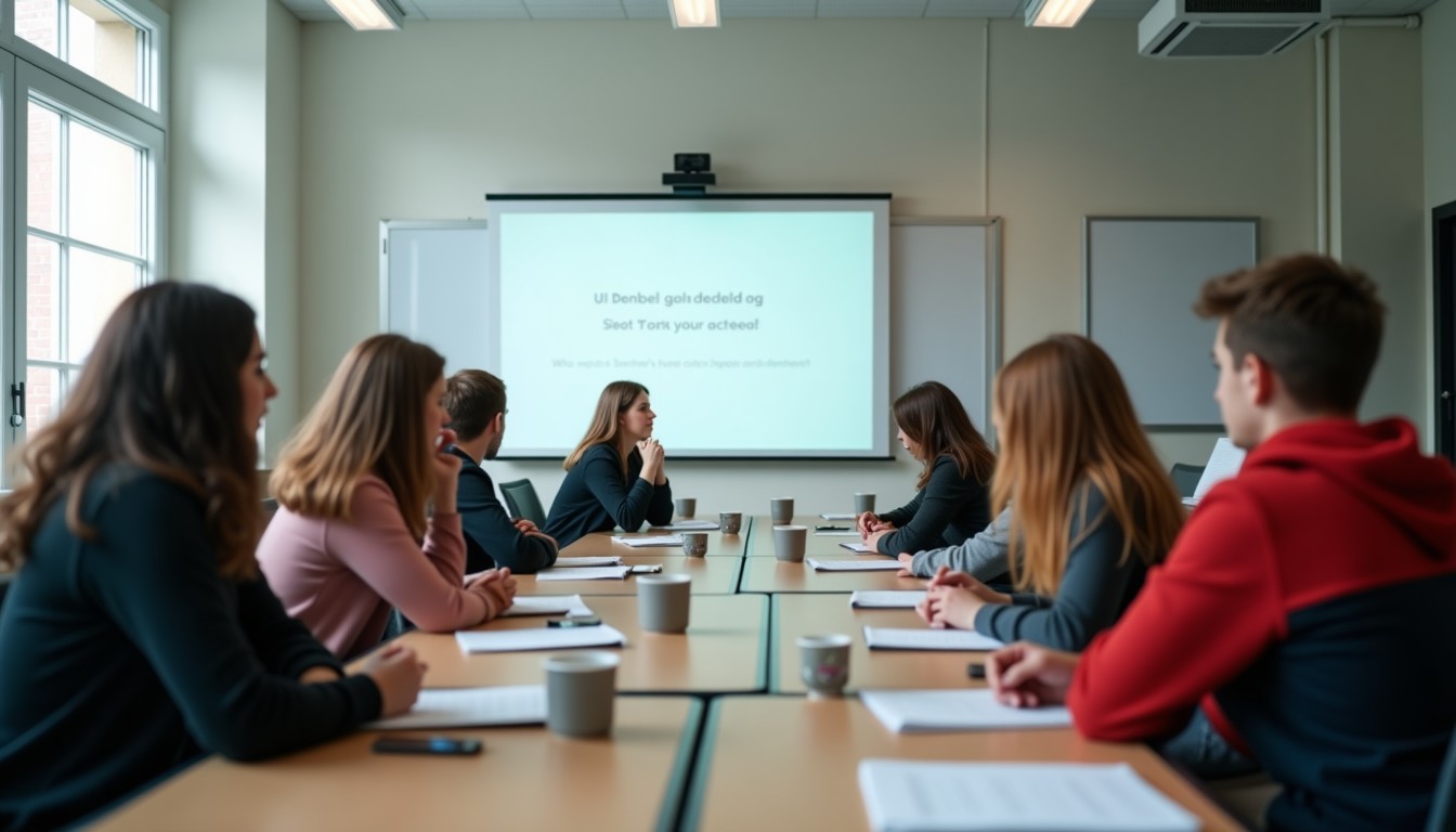 Students in a classroom