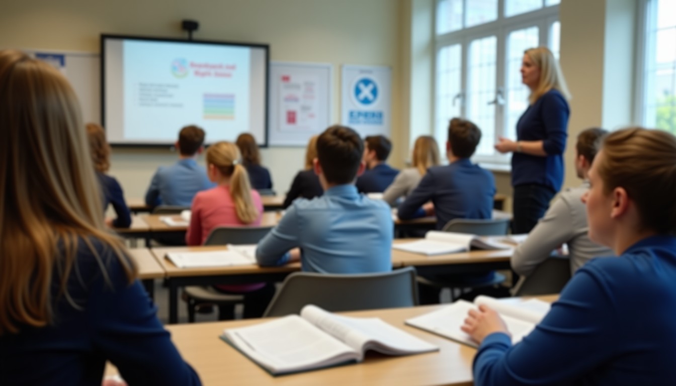 A Dutch language classroom