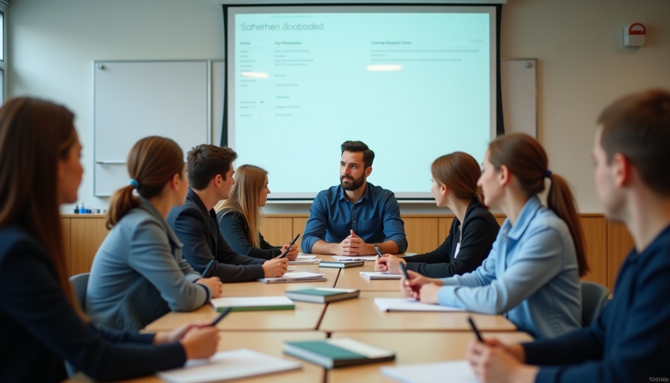Dutch language classroom