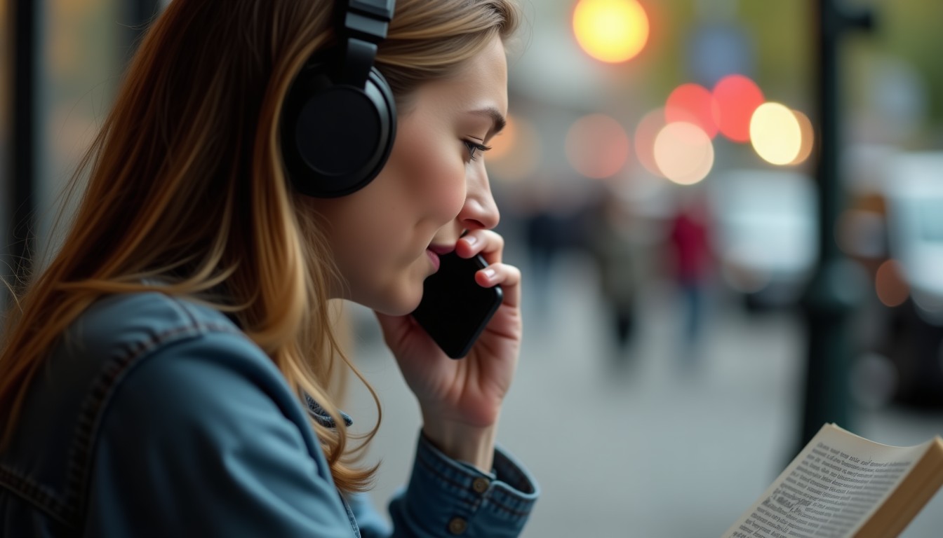 Person listening to Dutch audio