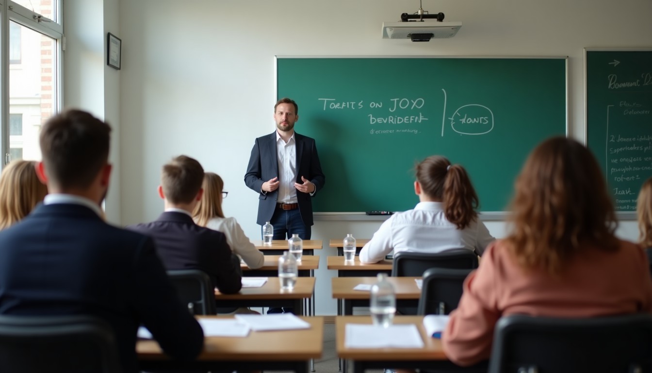 Students in a classroom