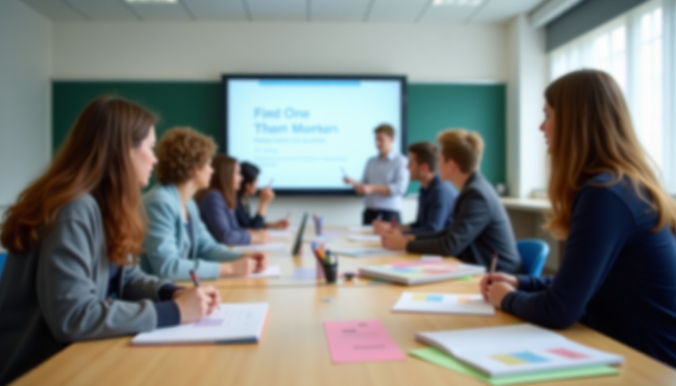Dutch language class in session