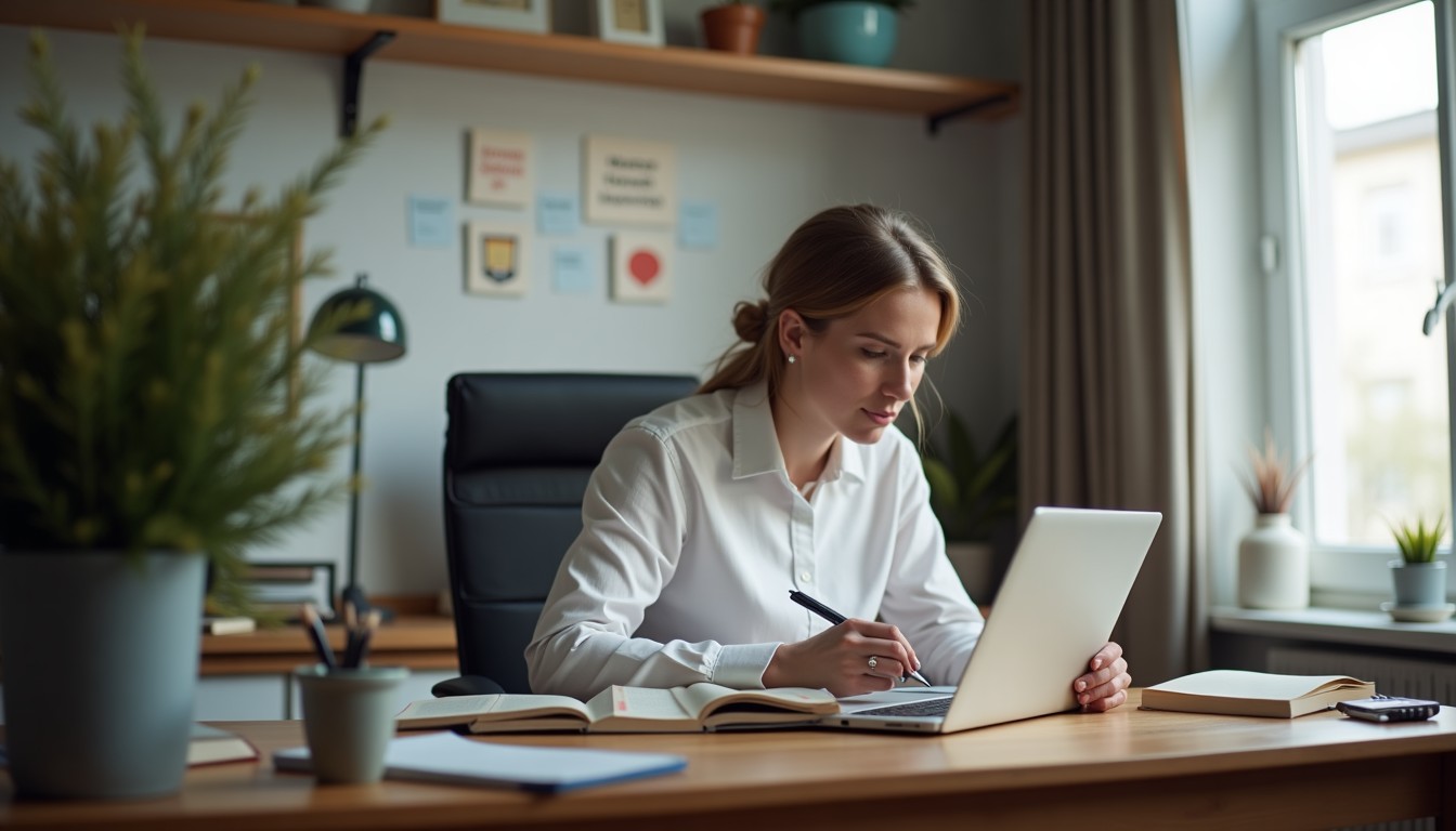 Person studying Dutch at home
