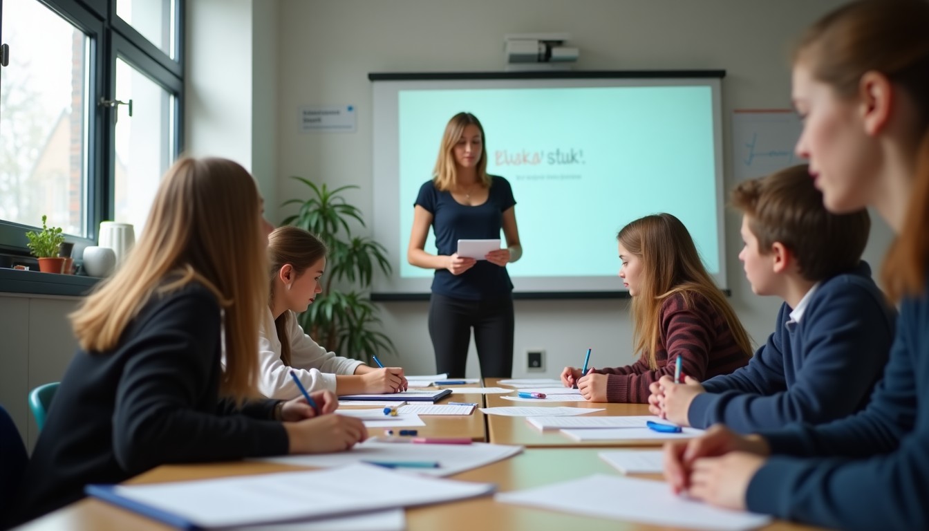 Dutch language classroom