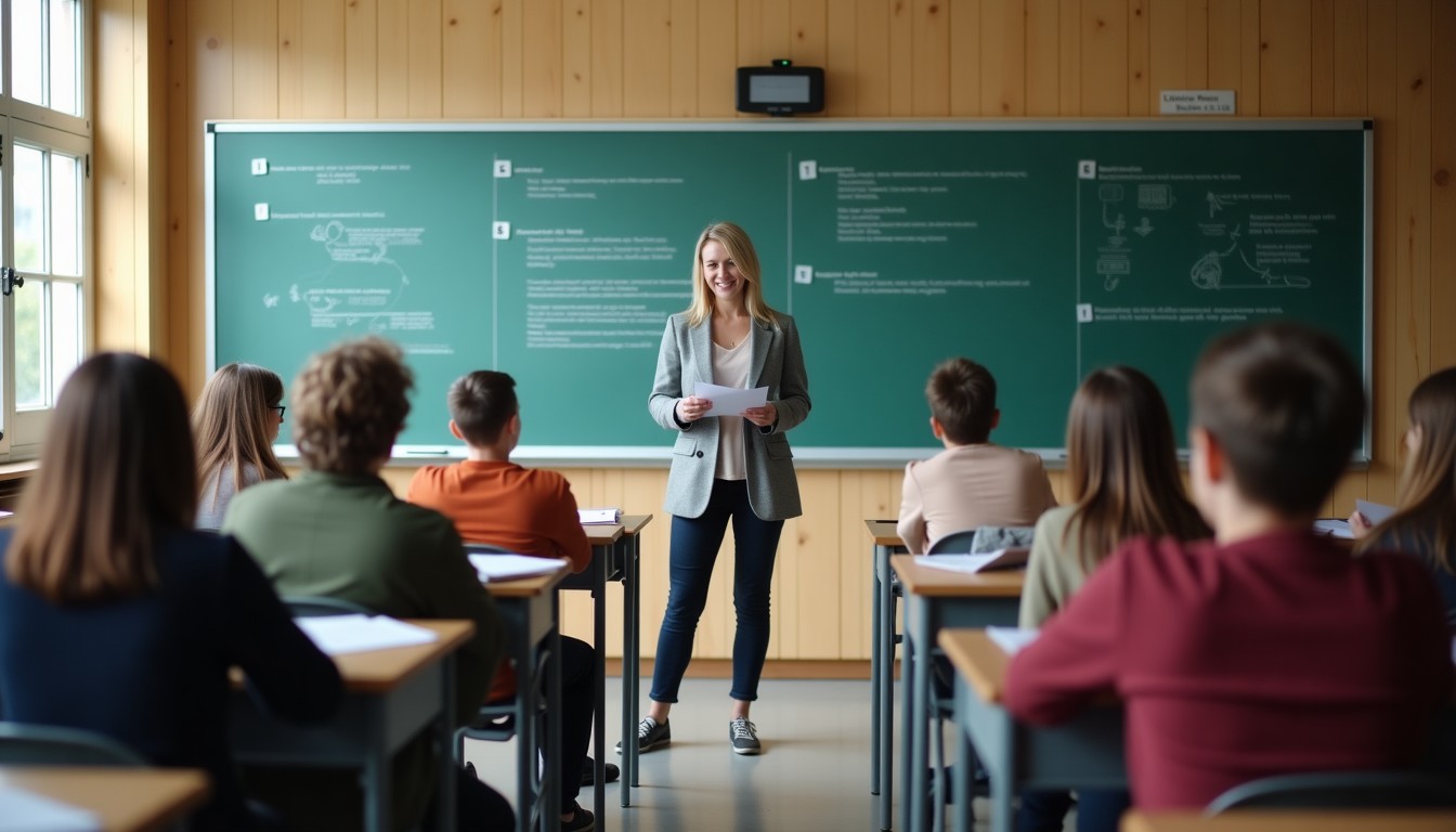 A Dutch language classroom