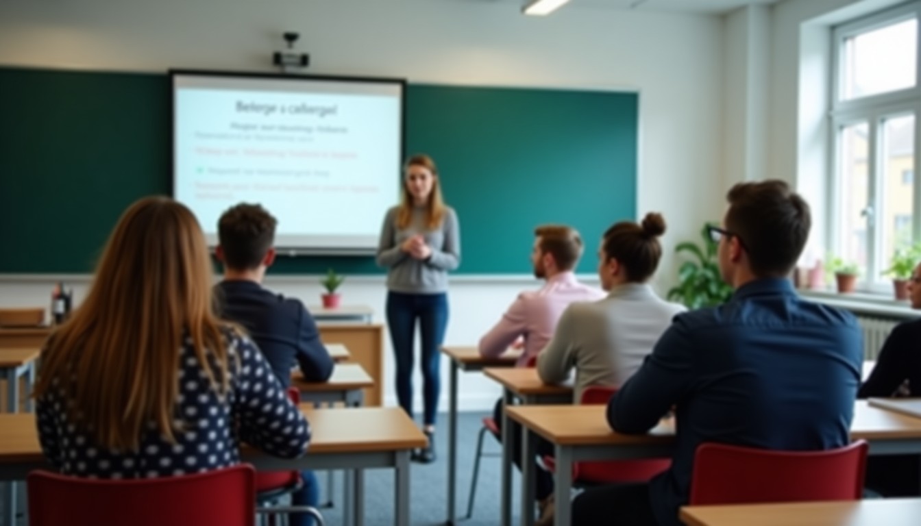Dutch language classroom