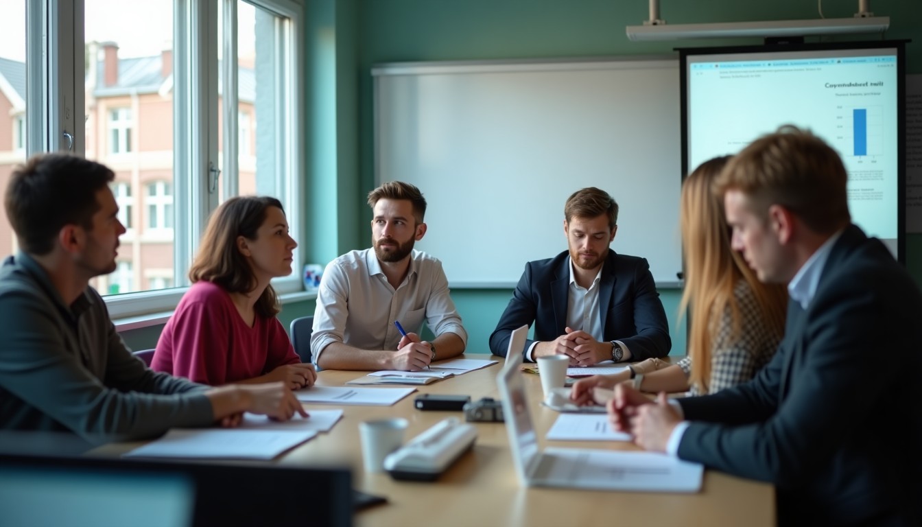 Students in a classroom