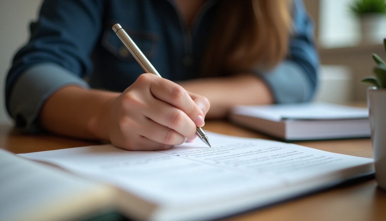 Student studying Dutch