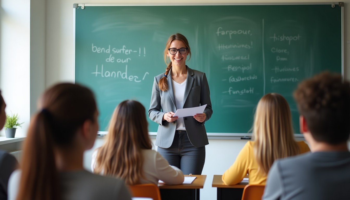 Dutch language classroom