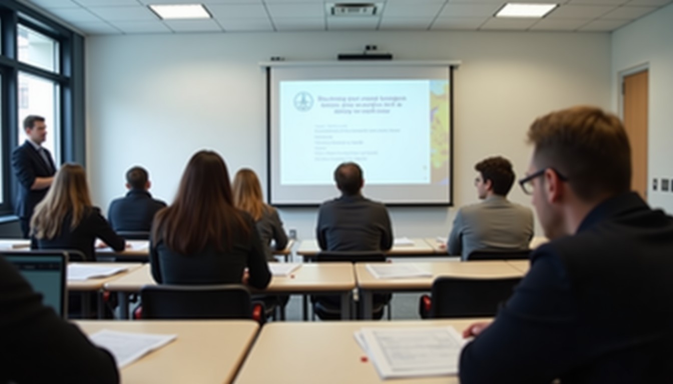 Adult students taking a Dutch language exam