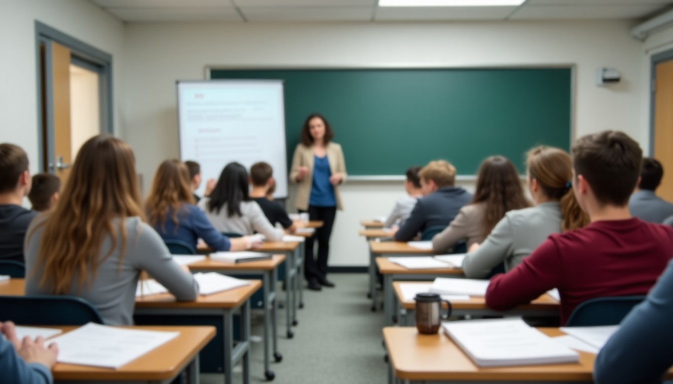 Dutch language class in session
