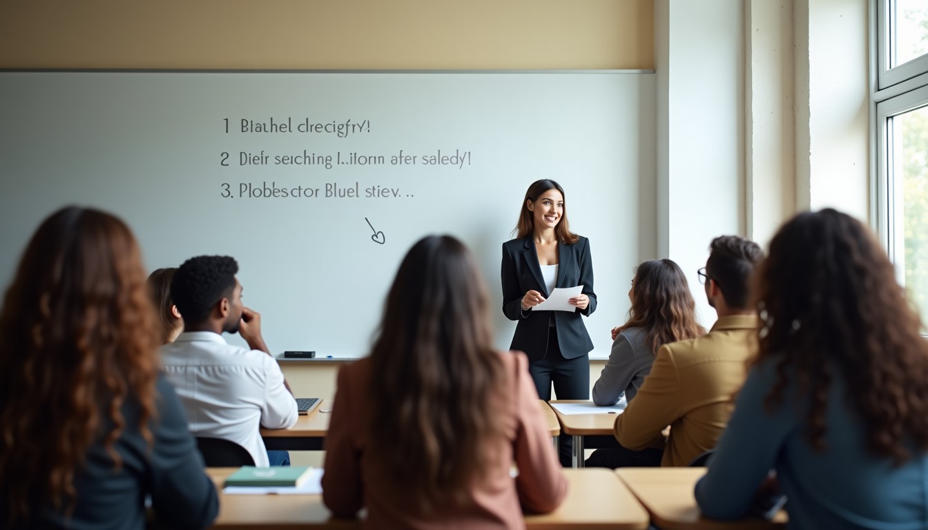 Diverse students in a classroom