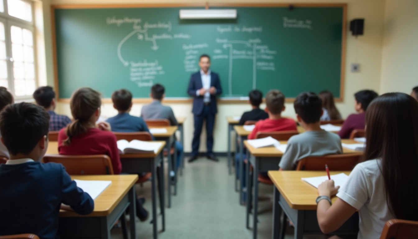 Language class in session