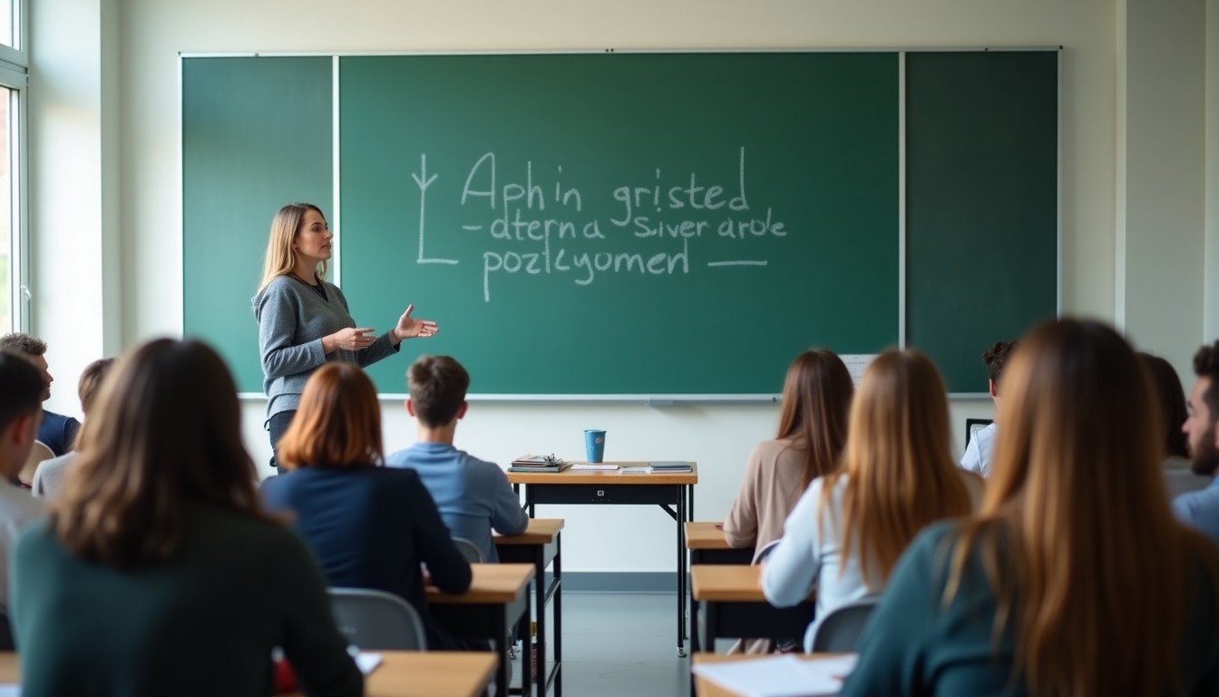 Dutch language classroom