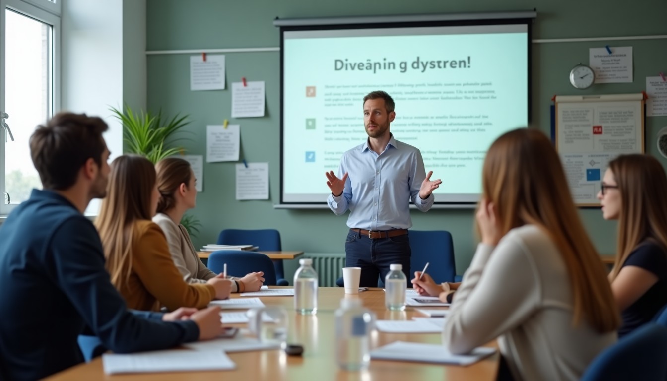 Dutch language class in session