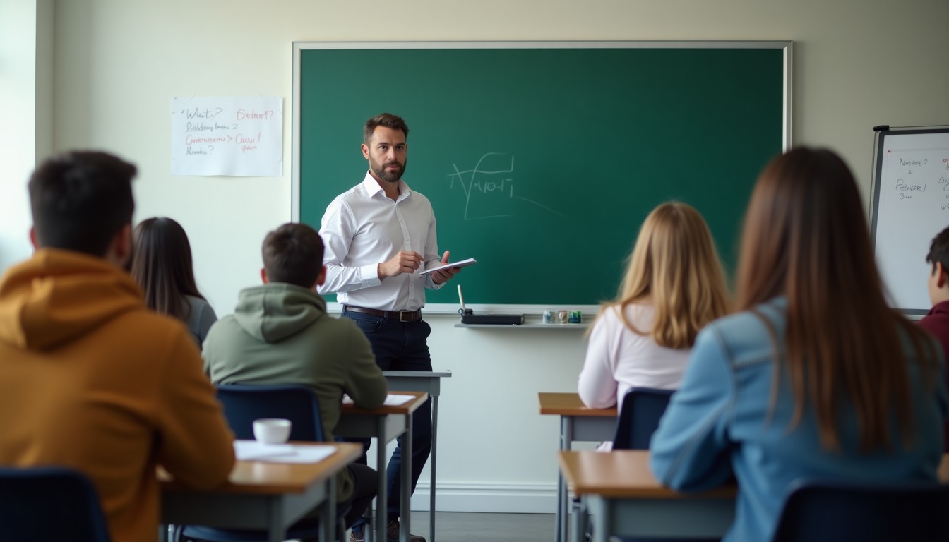 Classroom with students and instructor