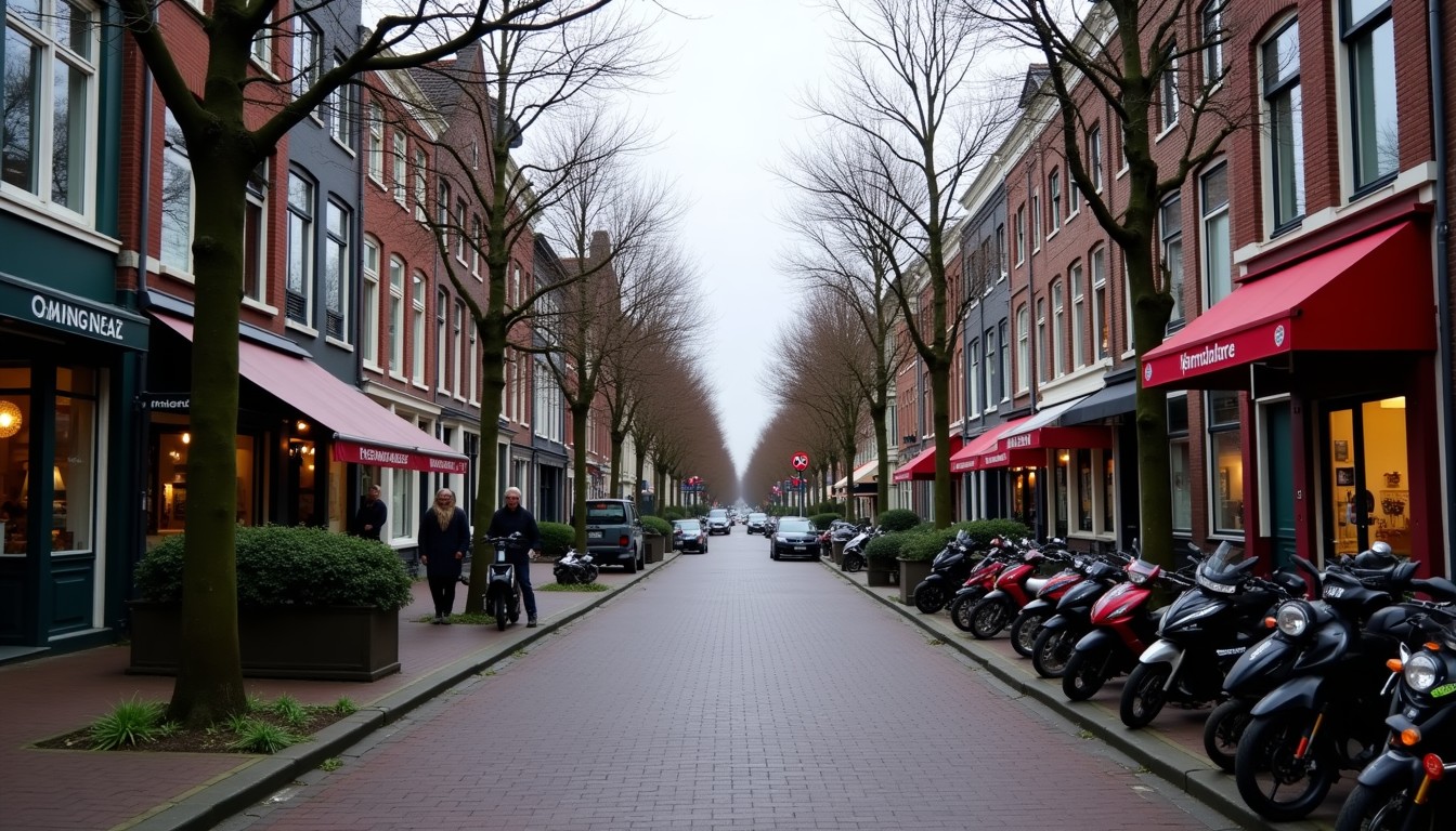 Vancouver street with Dutch cultural elements