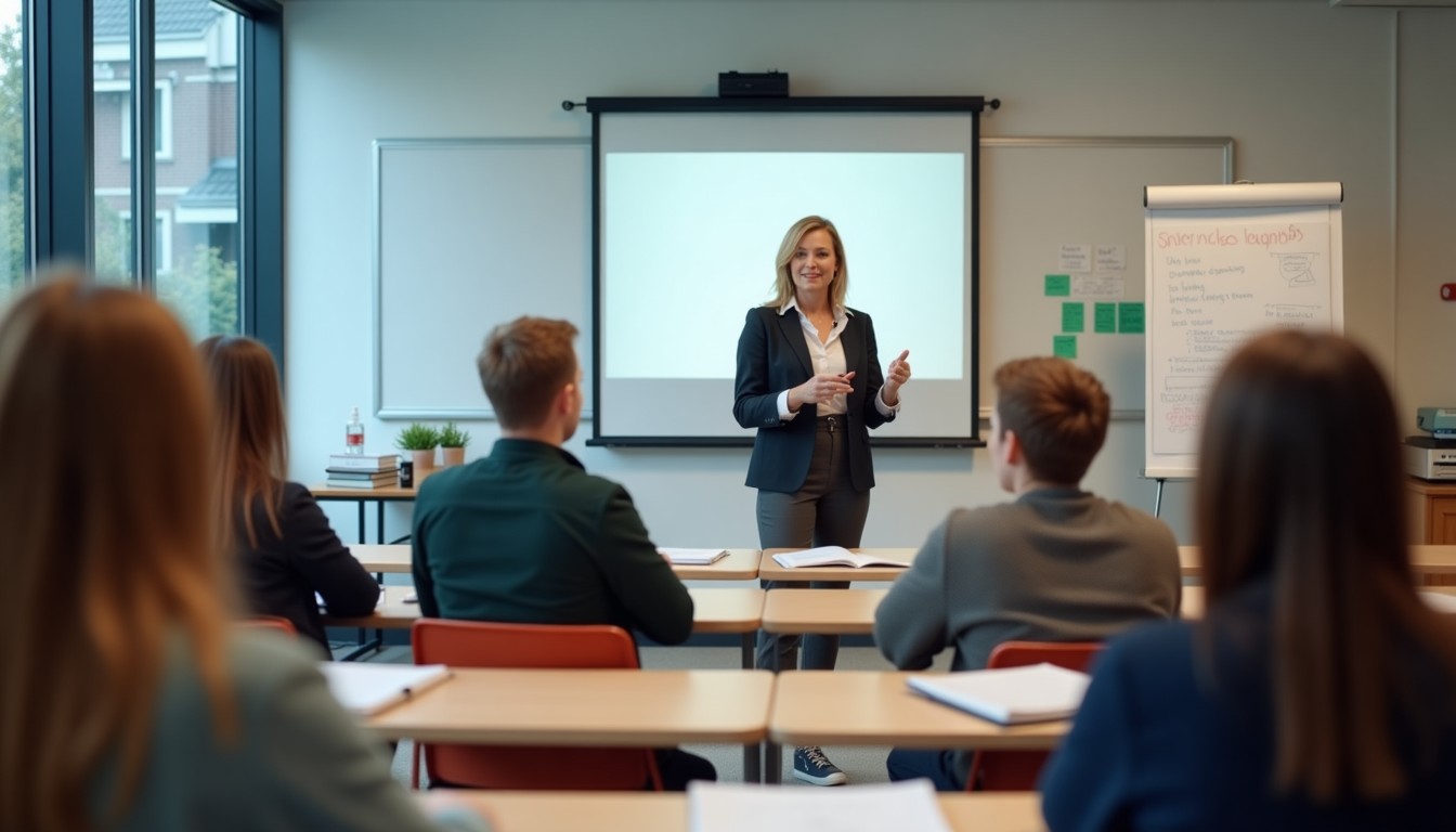 Students in a classroom