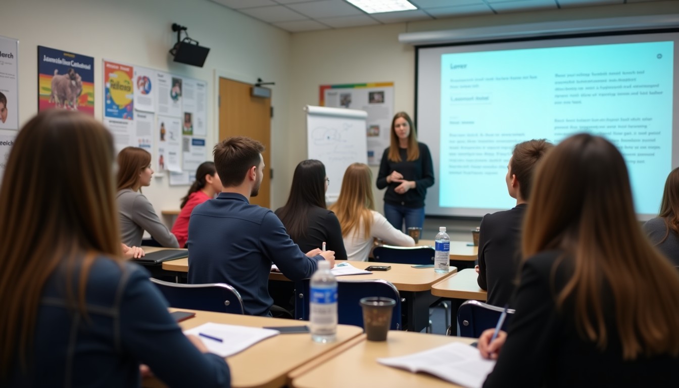 Dutch language class in session