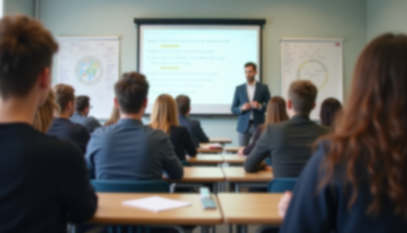 Dutch language class in session