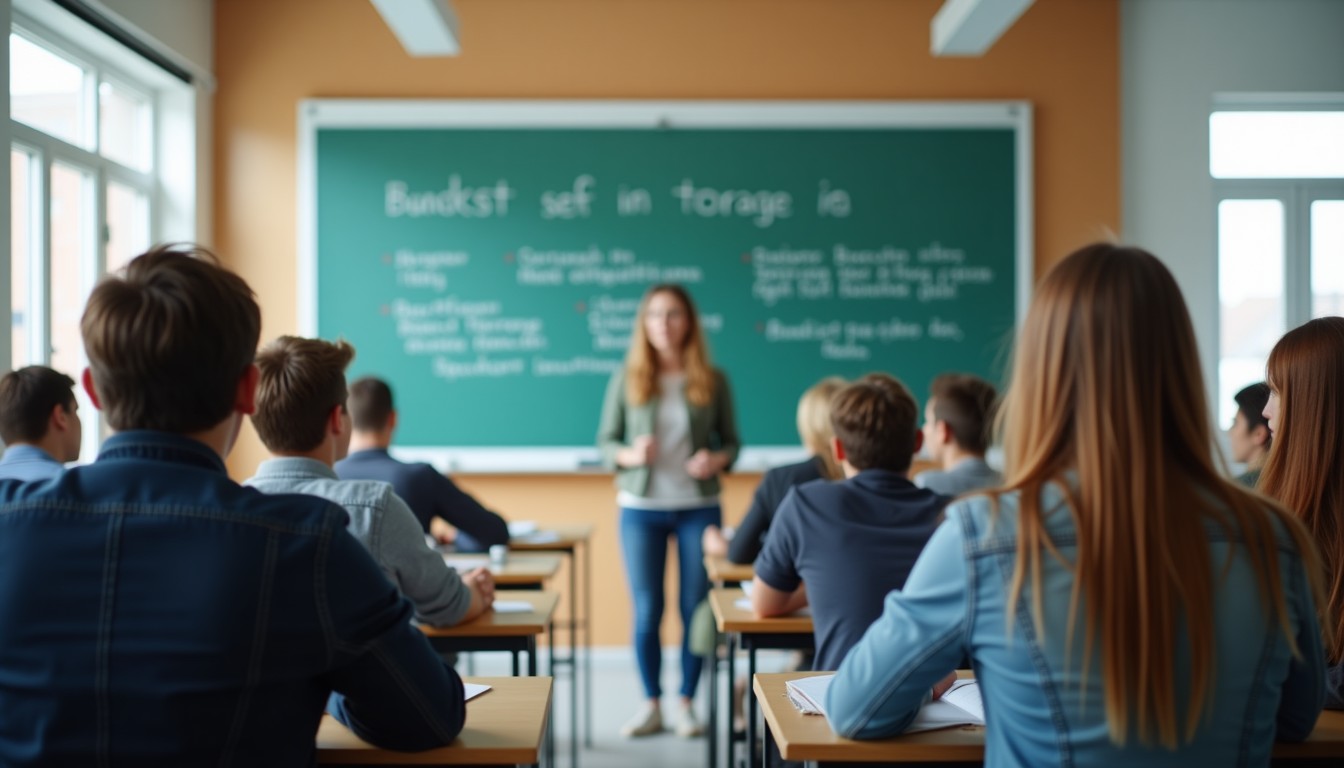 Dutch language class in session