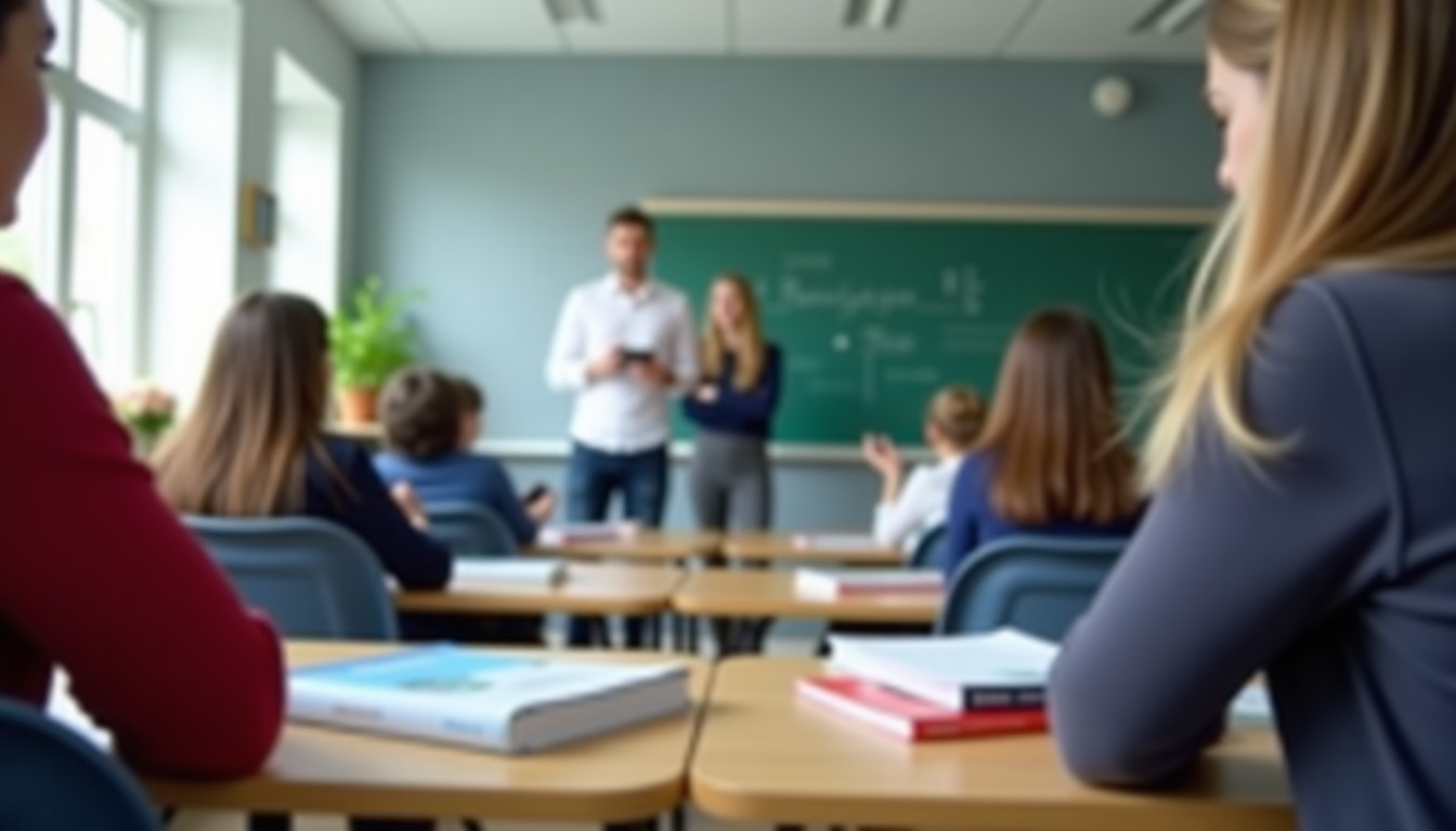 Dutch language classroom