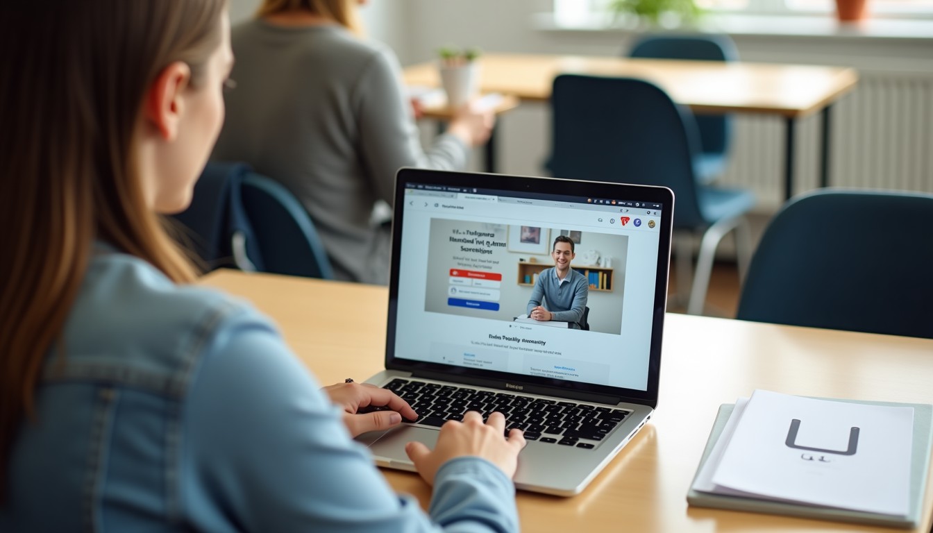 Student learning online