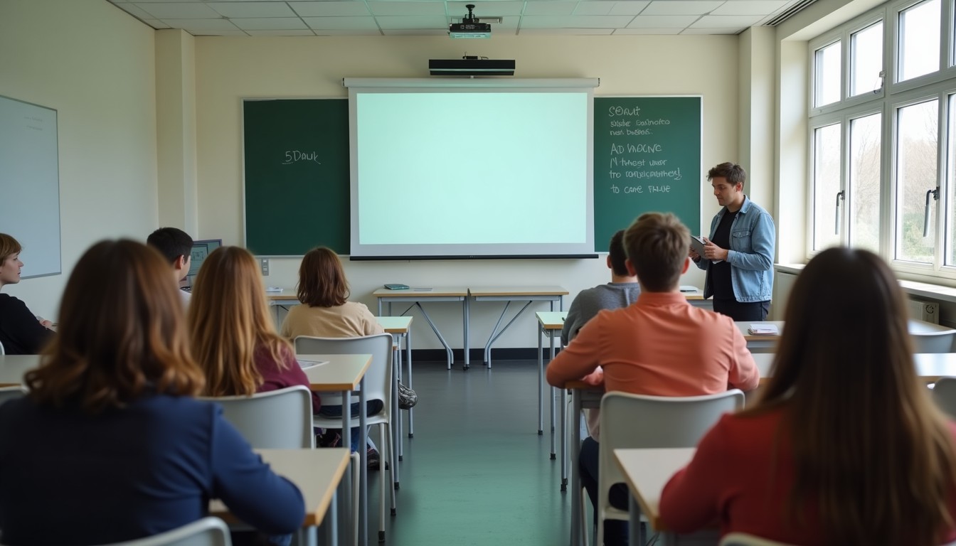 Dutch language class in session